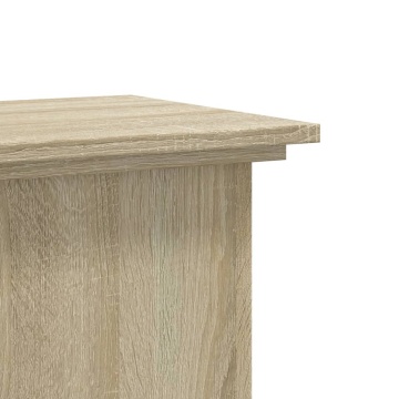 Suport de plante, stejar sonoma, 33x33x60 cm, lemn prelucrat - Img 6