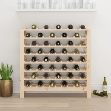 Suport de vinuri, 109,5x30x107,5 cm, lemn masiv de pin - Img 3