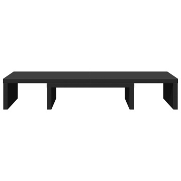 Suport monitor reglabil, negru, 60x24x10,5 cm, lemn prelucrat - Img 4