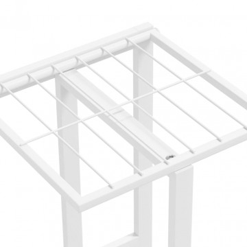 Suport pentru flori cu 5 niveluri, alb, 43x22x98 cm, metal - Img 5