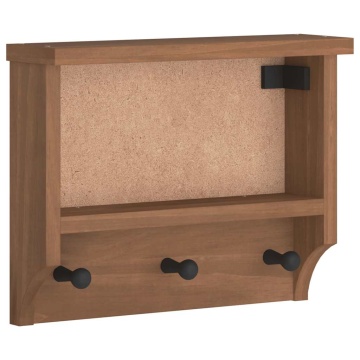 Suport pentru haine SANDNES 45x12x35 cm, lemn masiv de pin - Img 2