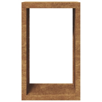 Suport pentru lemne de foc, 60x40x100 cm, oțel corten - Img 8