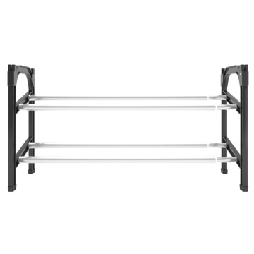 Suport pentru pantofi extensibil cu 2 rafturi, 119x24x37 cm - Img 3