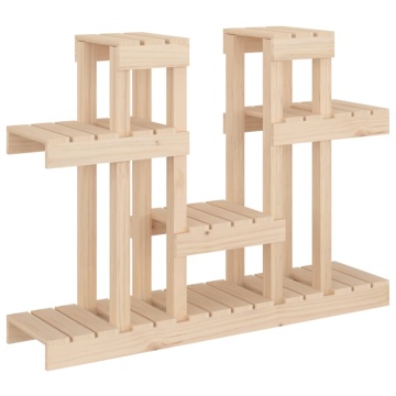 Suport pentru plante, 104,5x25x77,5 cm, lemn masiv de pin - Img 2