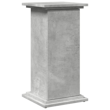 Suport prezentare cu depozitare gri beton 31x30x60 cm lemn - Img 2