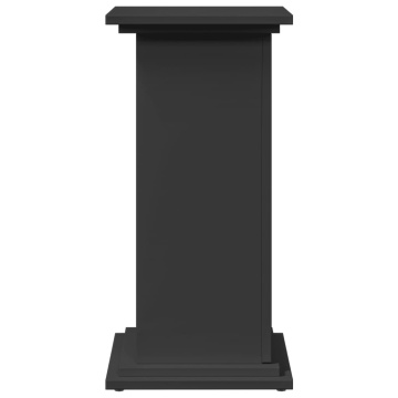 Suport prezentare cu depozitare negru 31x30x60cm lemn prelucrat - Img 6
