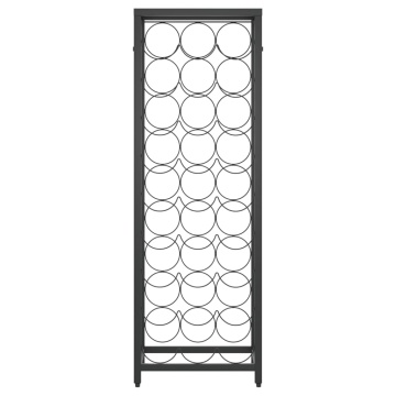 Suport sticle vin 27 de sticle, negru 34x18x100 cm fier forjat - Img 3