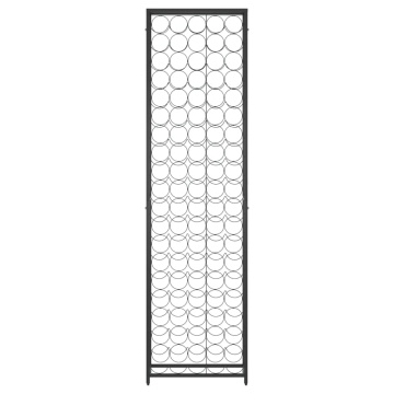 Suport sticle vin, 95 de sticle negru 54x18x200 cm fier forjat - Img 3