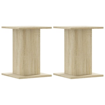 Suporturi de difuzoare 2 buc. sonoma 30x30x40 cm lemn prelucrat - Img 2