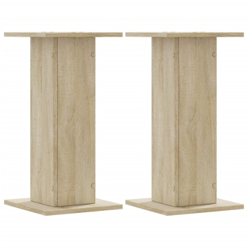 Suporturi de difuzoare 2 buc. sonoma 30x30x60 cm lemn prelucrat - Img 2