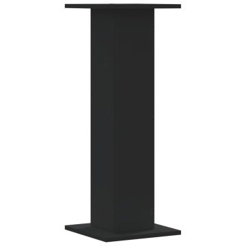 Suporturi de plante, 2 buc., negru, 30x30x80 cm, lemn prelucrat - Img 8
