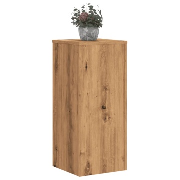 Suporturi de plante, 2 buc., stejar artizanal, 30x30x70cm, lemn - Img 3