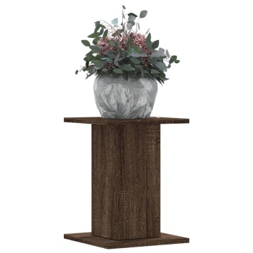 Suporturi plante 2 buc. stejar maro 30x30x40 cm lemn prelucrat - Img 1