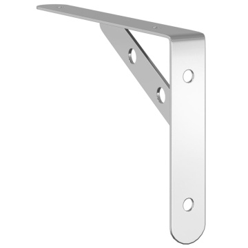 Suporturi rafturi, 4 buc., 20x2,5x14 cm argintiu oțel inox. - Img 6