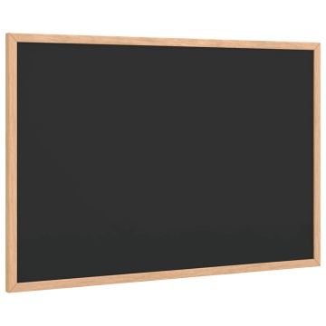 Tablă cu cadru din lemn masiv de pin negru 60x40 cm - Img 2