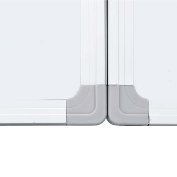 Tablă magnetică pliabilă, alb, 180x80x1,7 cm, aluminiu - Img 5