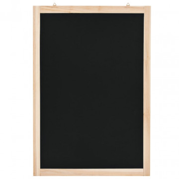 Tablă neagră pentru perete, lemn de cedru, 40 x 60 cm - Img 2