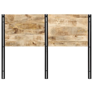 tăblie 140 cm lemn masiv de mango și fier - Img 4