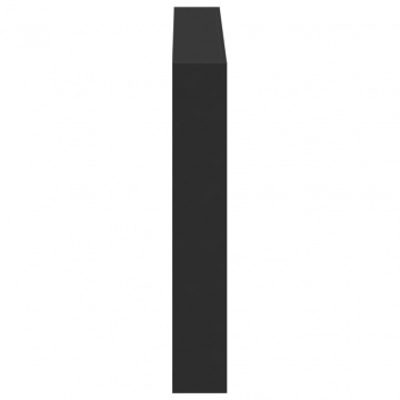 Tăblie cu dulap și LED, negru, 100x17x102 cm - Img 6