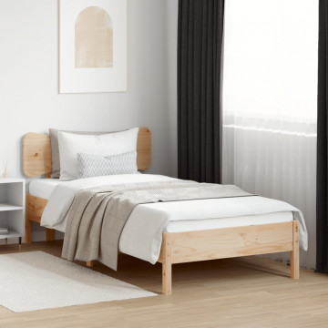 Tăblie de pat, 100 cm, lemn masiv de pin - Img 3