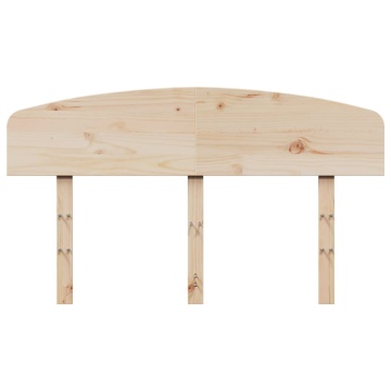 Tăblie de pat, 120 cm, lemn masiv de pin - Img 4