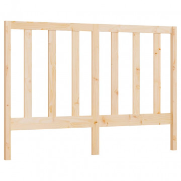 Tăblie de pat, 126x4x100 cm, lemn masiv de pin - Img 2