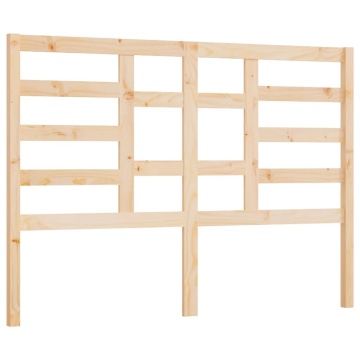 Tăblie de pat, 126x4x104 cm, lemn masiv de pin - Img 2