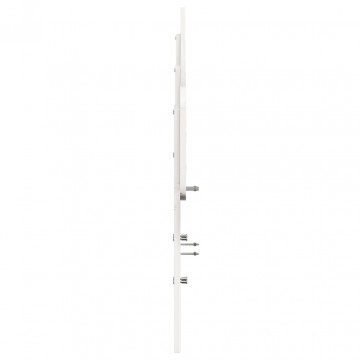 Tăblie de pat, alb, 200 cm, lemn masiv de pin - Img 8