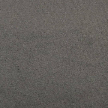 Tăblie de pat cu aripioare gri închis 103x23x118/128 cm catifea - Img 5