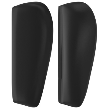 Tăblie de pat cu aripioare negru 103x23x78/88cm piele ecologică - Img 4