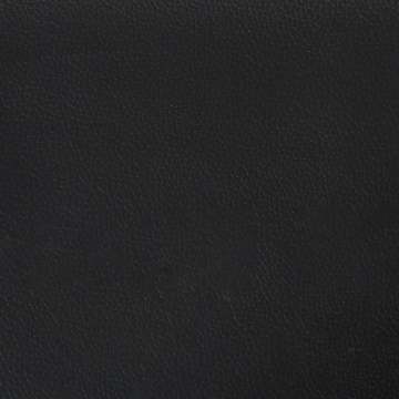 Tăblie de pat cu aripioare, negru, 183x16x118/128 cm, piele eco - Img 5
