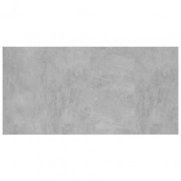 Tăblie de pat, gri beton, 160x1,5x80 cm, lemn prelucrat - Img 7