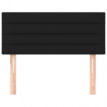 Tăblie de pat, negru, 100x5x78/88 cm, textil - Img 3