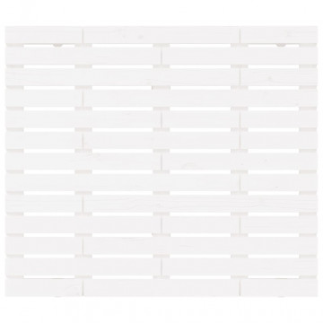 Tăblie de pat pentru perete, alb, 96x3x91,5 cm, lemn masiv pin - Img 4