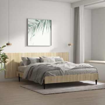 Tăblie de pat,perete,stejar Sonoma,240x1,5x80 cm,lemn prelucrat - Img 1