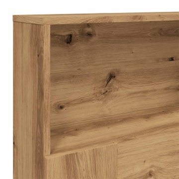 Tăblie pat dulap stejar artizanal 180x19x103,5cm lemn prelucrat - Img 6