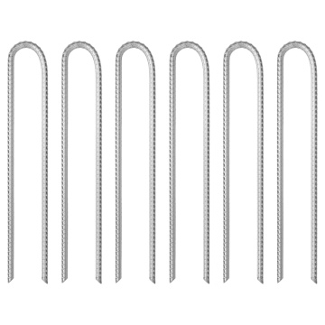 Țăruși de cort, 6 buc., 37 cm, Ø10 mm, oțel galvanizat - Img 1