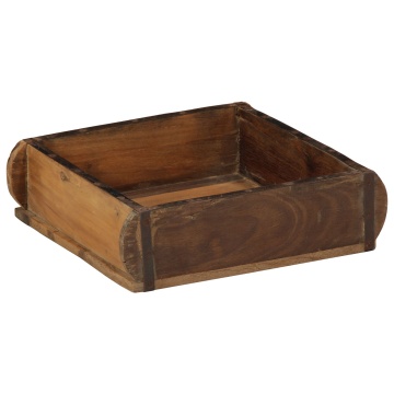 Tăvi 4 buc 31x29x10 cm Lemn Solid Recuperat - Img 3