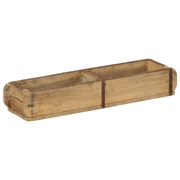 Tăvi 4 buc 60,5x15x9 cm Lemn solid recuperat - Img 4