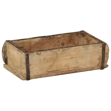 Tăviță 30x15x9 cm Lemn Masiv Recuperat - Img 2
