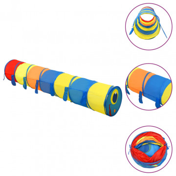 Tunel de joacă pentru copii, multicolor, 245 cm, poliester - Img 2