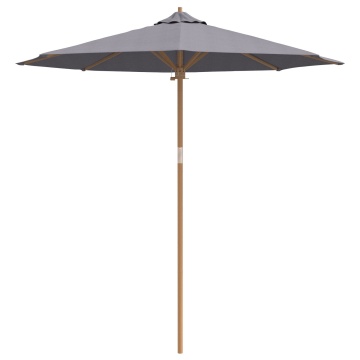 Umbra de grădină Gri Închis 240x260 cm din Bambus - Img 4