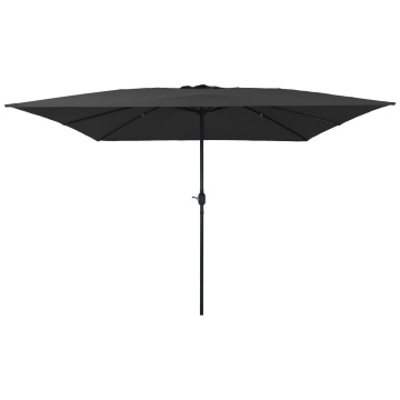Umbrelă de grădină pătrată 295x245 cm Antracit - Img 2