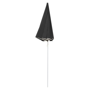 Umbrelă de soare de grădină, stâlp din oțel, antracit, 180 cm - Img 3
