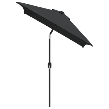 Umbrelă de soare exterior, stâlp metal, antracit, 300x200 cm - Img 3