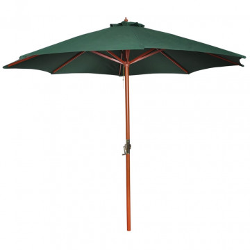 Umbrelă de soare, verde, 258 cm