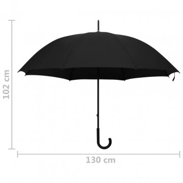 Umbrelă, negru, 130 cm - Img 4