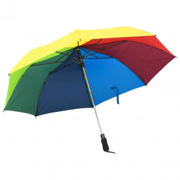 Umbrelă pliabilă automată, multicolor, 124 cm - Img 1
