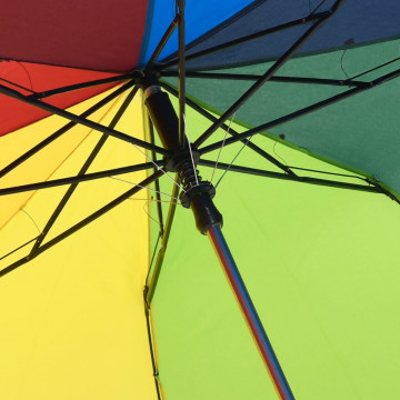 Umbrelă pliabilă automată, multicolor, 124 cm - Img 2