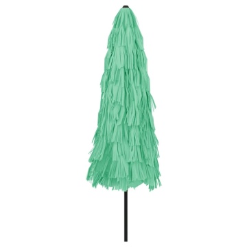 Umbrelă soare de grădină cu stâlp din oțel verde 324x324x247 cm - Img 5